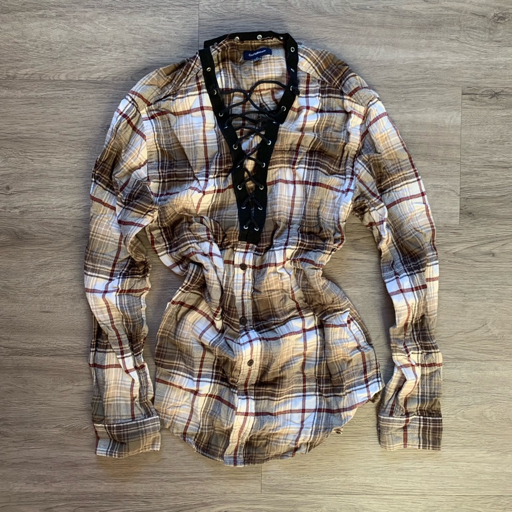 Flannel Shirt Dress